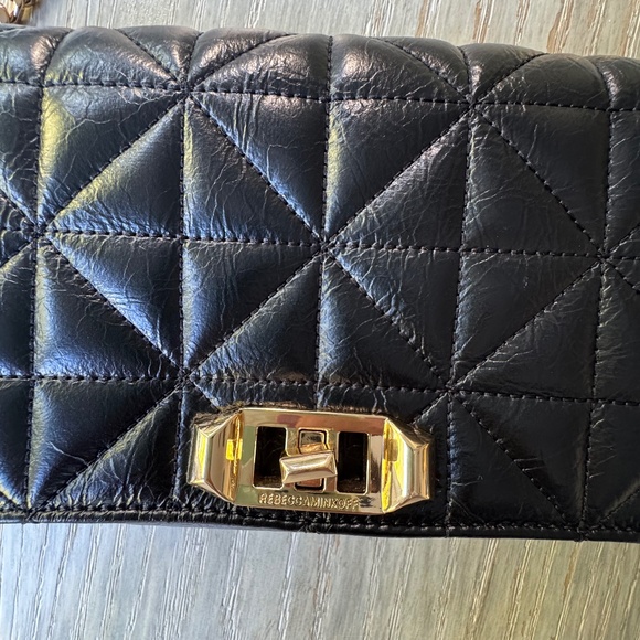 Rebecca Minkoff Deco quilted clutch purse - black - Picture 2 of 9